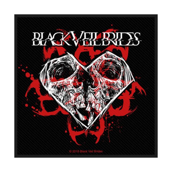 Black Veil Brides - Skull Heart Aufnäher