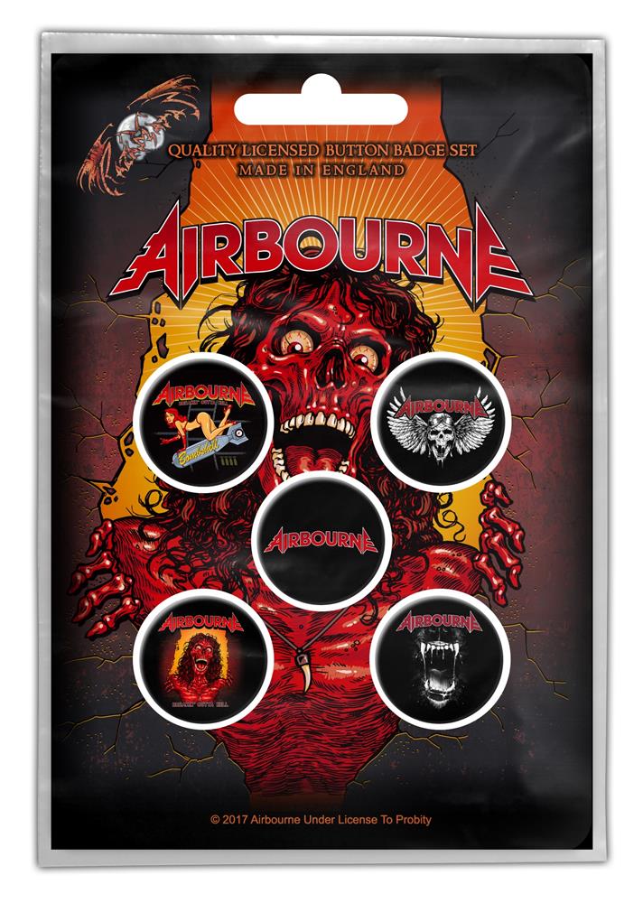 Airbourne - Breaking Outta Hell Button-Set