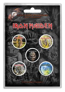 Iron Maiden - The Face Of Eddie Button-Set