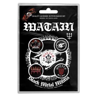 Watain - Black Metal Militia Button-Set