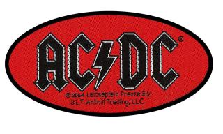 AC/DC - Red Oval Logo Patch Aufnäher