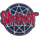 Slipknot - Red Logo Over Nonogram Patch Aufnäher