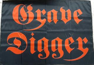 Grave Digger - Logo Posterflagge