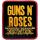 Guns And Roses - Stacked Black Patch Aufnäher