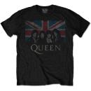 Queen - Union Jack Black Band T-Shirt