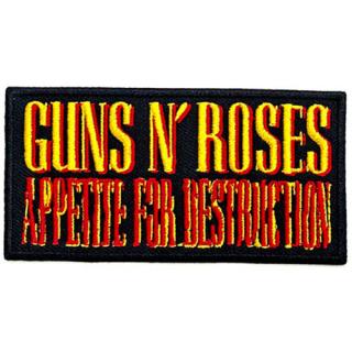 Guns N Roses - Appetite For Destruction Logo Patch Aufnäher ca. 10x 5cm