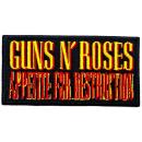 Guns N Roses - Appetite For Destruction Logo Patch...
