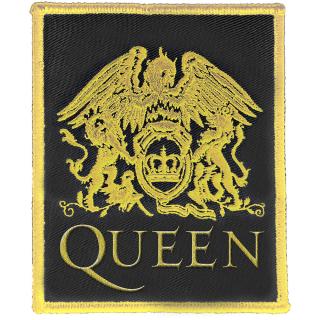 Queen - Classic Crest Black Patch Aufnäher ca. 8,8x 10cm