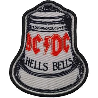 AC/DC - Hells Bells White Cut-Out Patch Aufnäher ca. 6,7x 8cm