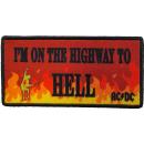 AC/DC - Highway To Hell Flames Logo Patch Aufnäher...