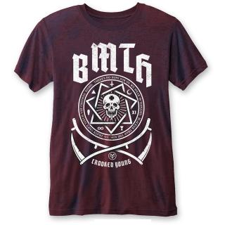 Bring Me The Horizon - Crooked Young Navy/Red T-Shirt