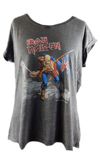Iron Maiden - The Trooper Acid Wash Damen Shirt Gr. XL