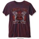 Cash, Johnny - Ring Of Fire Red Burn-Out T-Shirt