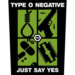 Type O Negative - Just Say Yes Backpatch Rückenaufnäher