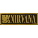 Nirvana - Smiley & Logo Bordered Patch Aufnäher...