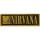 Nirvana - Smiley & Logo Bordered Patch Aufnäher ca. 11x 3,5cm