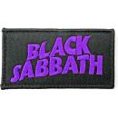 Black Sabbath - Wavy Logo Black Patch Aufnäher ca....