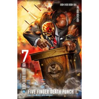Five Finger Death Punch - And Justice For None Premium Posterflagge