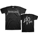 Metallica - 40th Anniversary Songs Logo T-Shirt
