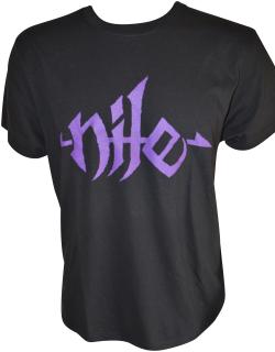 Nile - Purple Logo T-Shirt