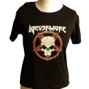 Nevermore - Pentagram Skull Damen Shirt B-WARE
