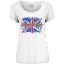 Def Leppard - Union Jack White Damen Shirt Gr. XL