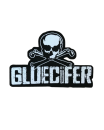 Gluecifer - Skull Cut-Out Patch Aufnäher ca. 9x 6cm