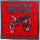 AC/DC - For Those About To Rock Red Patch Aufnäher