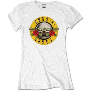 Guns And Roses - Classic Damen Weiß Shirt