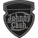 Johnny Cash - Metallic Shield Patch Aufnäher ca....