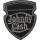 Johnny Cash - Metallic Shield Patch Aufnäher ca. 7,6x 9,2cm