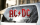 AC/DC - Red Flame Logo 80x 30cm Aufkleber f. Auto