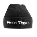 Grave Digger - White Logo Beanie Mütze