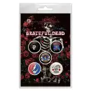 Grateful Dead - Skeleton And Rose Button-Set