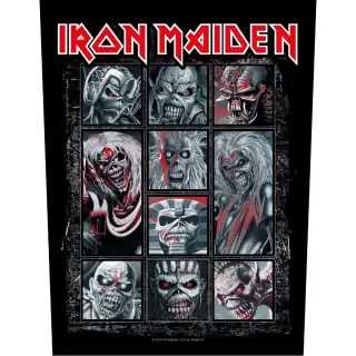 Iron Maiden - 10 Eddies Backpatch Rückenaufnäher