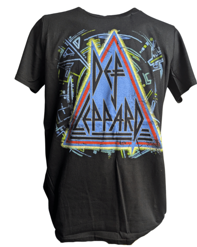 Def Leppard - Hysteria Blue Triangle T-Shirt