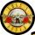 Guns N Roses - Bullet Logo Backpatch Rückenaufnäher
