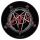 Slayer - Pentagramm Circular Patch Aufn&auml;her