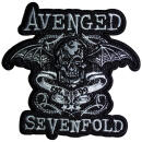 Avenged Sevenfold - Deathbat Skull Banner Cut-Out Patch...