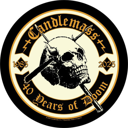 Candlemass - 40 Years Of Doom Backpatch Rückenaufnäher