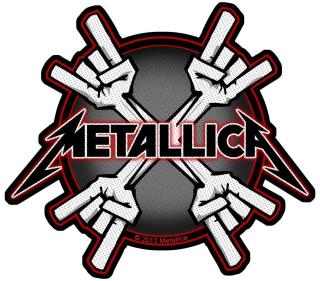 Metallica - Metal Horns Patch Aufn&auml;her