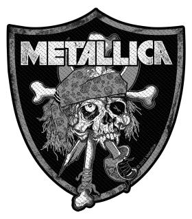 Metallica - Raiders Skull Patch Aufn&auml;her