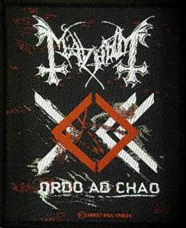 Mayhem - Ordo Ad Chao Patch Aufnäher ca. 7x 9,5cm