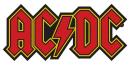 AC/DC - Logo Cut Out Patch Aufnäher ca. 9,4x 4cm