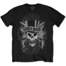 Guns N Roses - Faded Skull T-Shirt