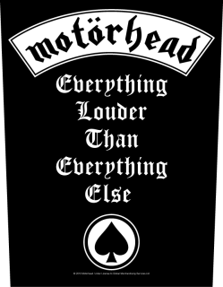 Motörhead - Everything Louder Backpatch Rückenaufnäher
