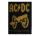 AC/DC - For Those About To Rock Gold -  Backpatch Rückenaufnäher