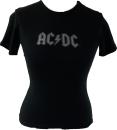 AC/DC - Silver Logo Damen Shirt Shirt Gr. M