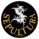 Sepultura - Yellow Logo Circular Patch Aufnäher