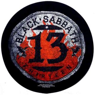 Black Sabbath - 13 Circular Backpatch Rückenaufnäher